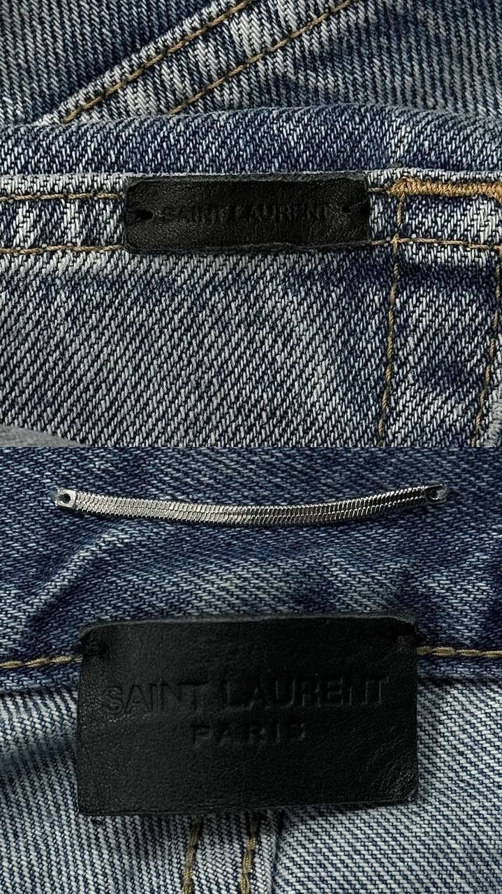 Saint Laurent Paris SS21 Saint Laurent SLIMFIT DIRTY BLUE Pants Size US 33 - 2 Thumbnail