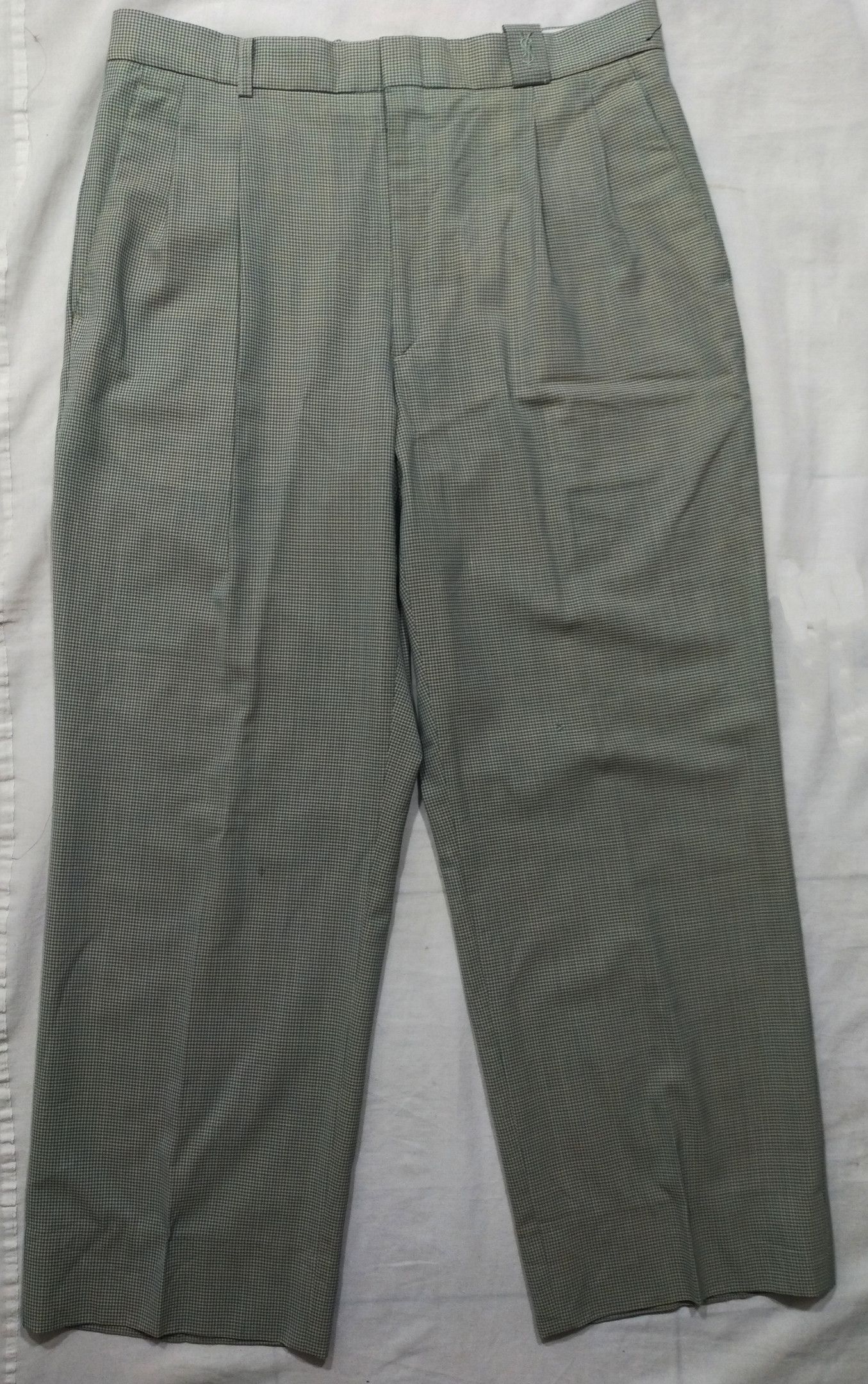 Yves Saint Laurent YSL Yves Saint Laurent Pour Homme Vintage Tartan Pants Size US 30 / EU 46 - 1 Thumbnail