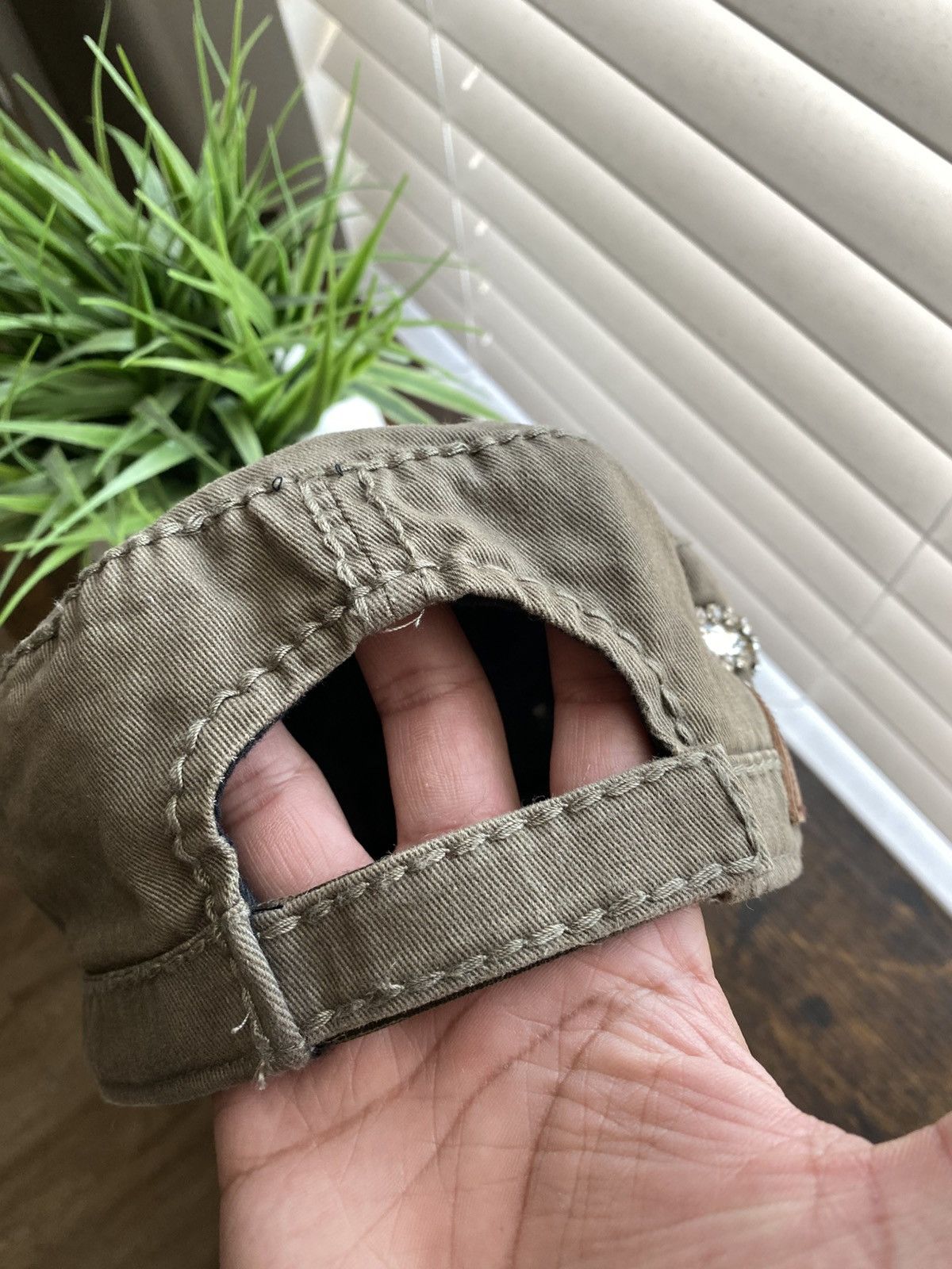 Other Y2K Crystal Embellished Army Hat Size ONE SIZE - 5 Thumbnail