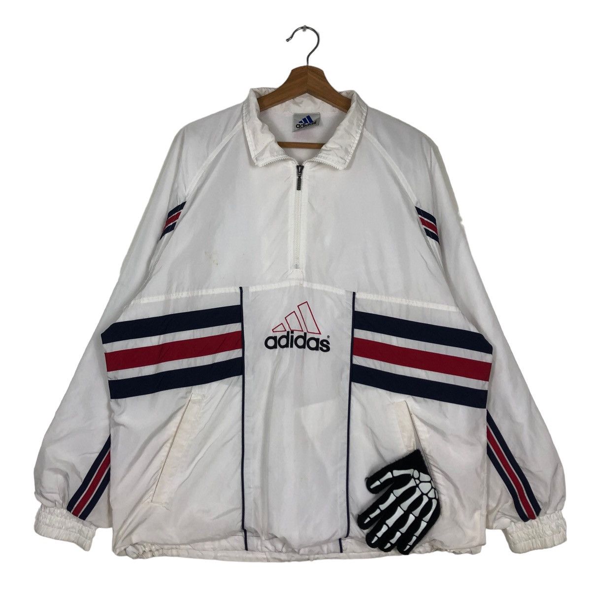 Adidas 🔥90’s VINTAGE ADIDAS ANORAK JACKET RARE DESIGN Size US M / EU 48-50 / 2 - 2 Thumbnail