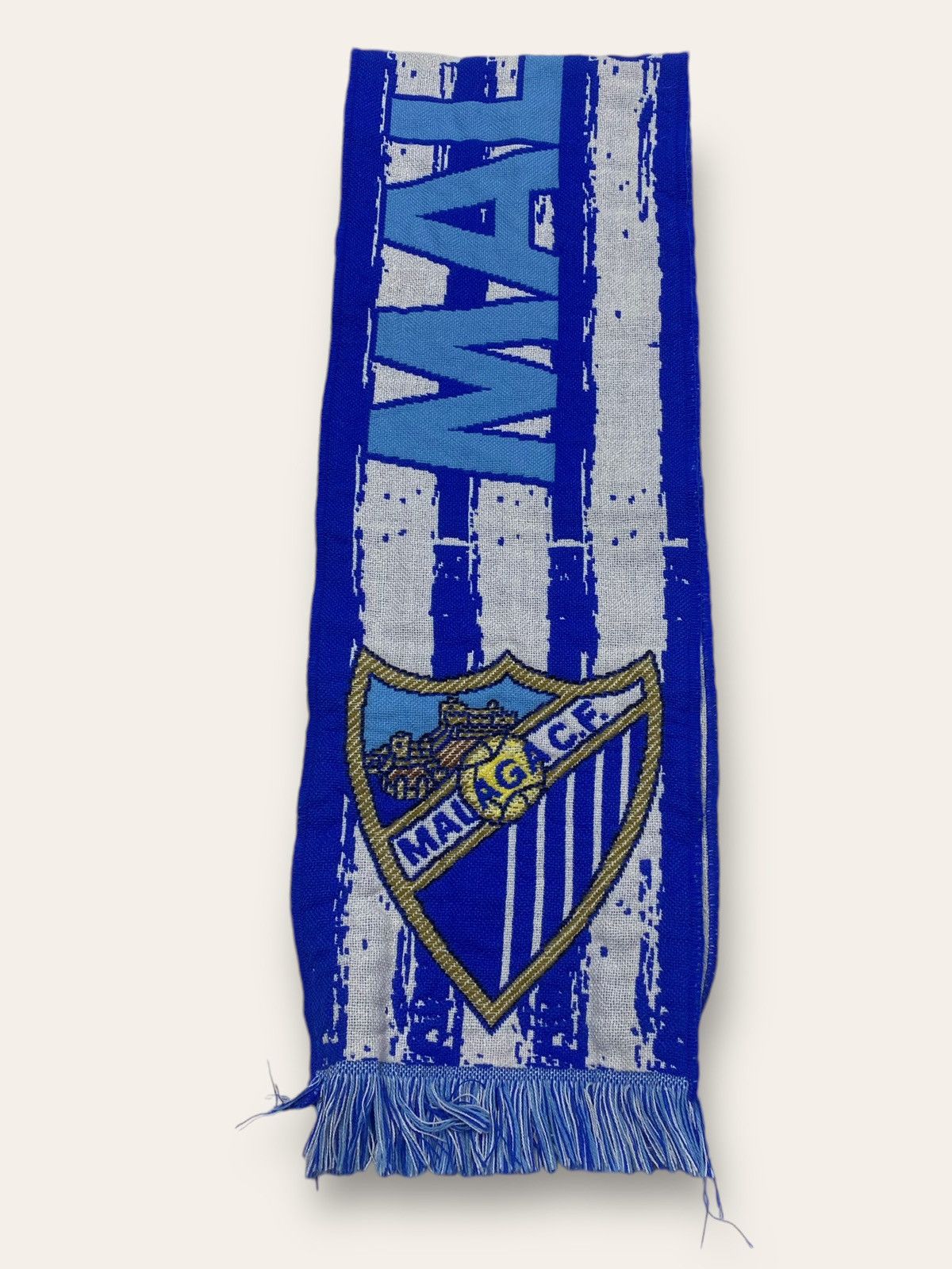 Vintage Vintage MALAGA FC Soccer Football Blue Big Logo Scarf Y2K Size ONE SIZE - 2 Thumbnail