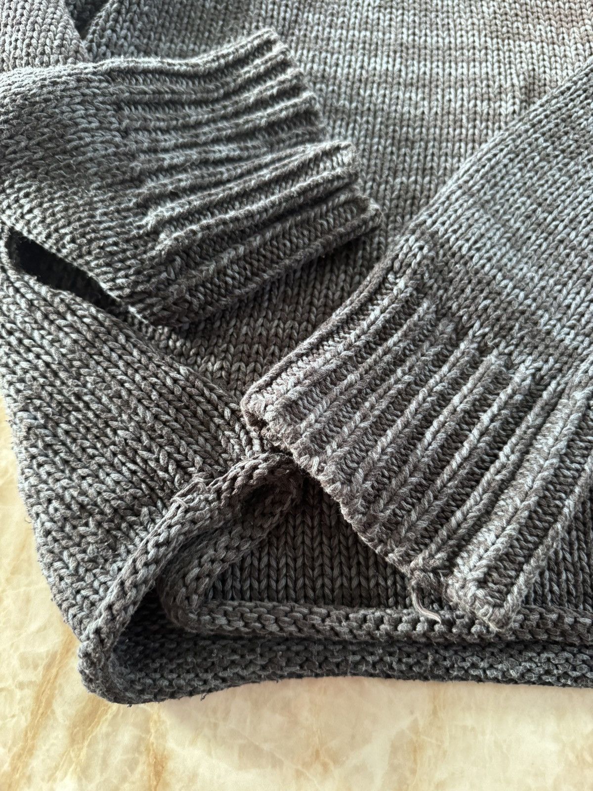 Acne Studios Helsinki Mouliné Cotton Knit Sweater Size US L / EU 52-54 / 3 - 3 Thumbnail