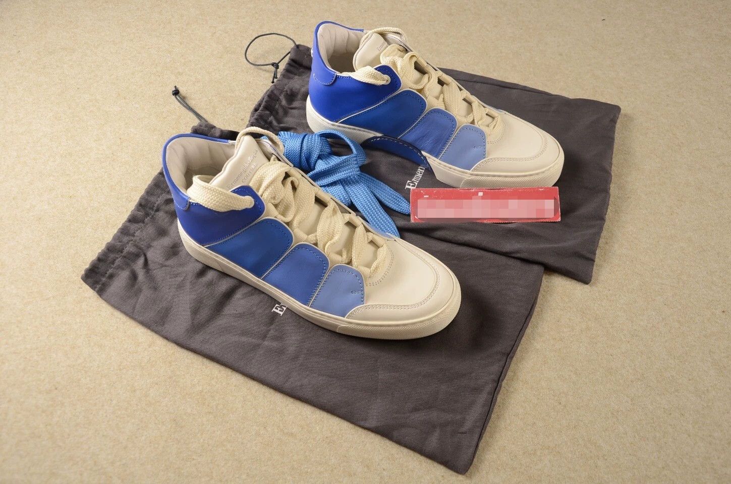 Other Zegna Tiziano Hi-Top Gradient Blue Sneaker EU5 US6 Size US 6 / EU 39 - 1 Thumbnail