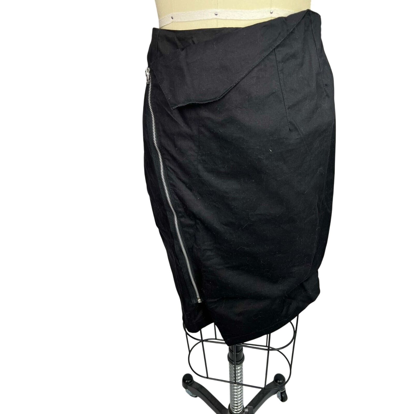 Cheap Monday Cheap Monday Sharon Zip front pencil skirt sz Small Size 27" / US 4 / IT 40 - 1 Thumbnail