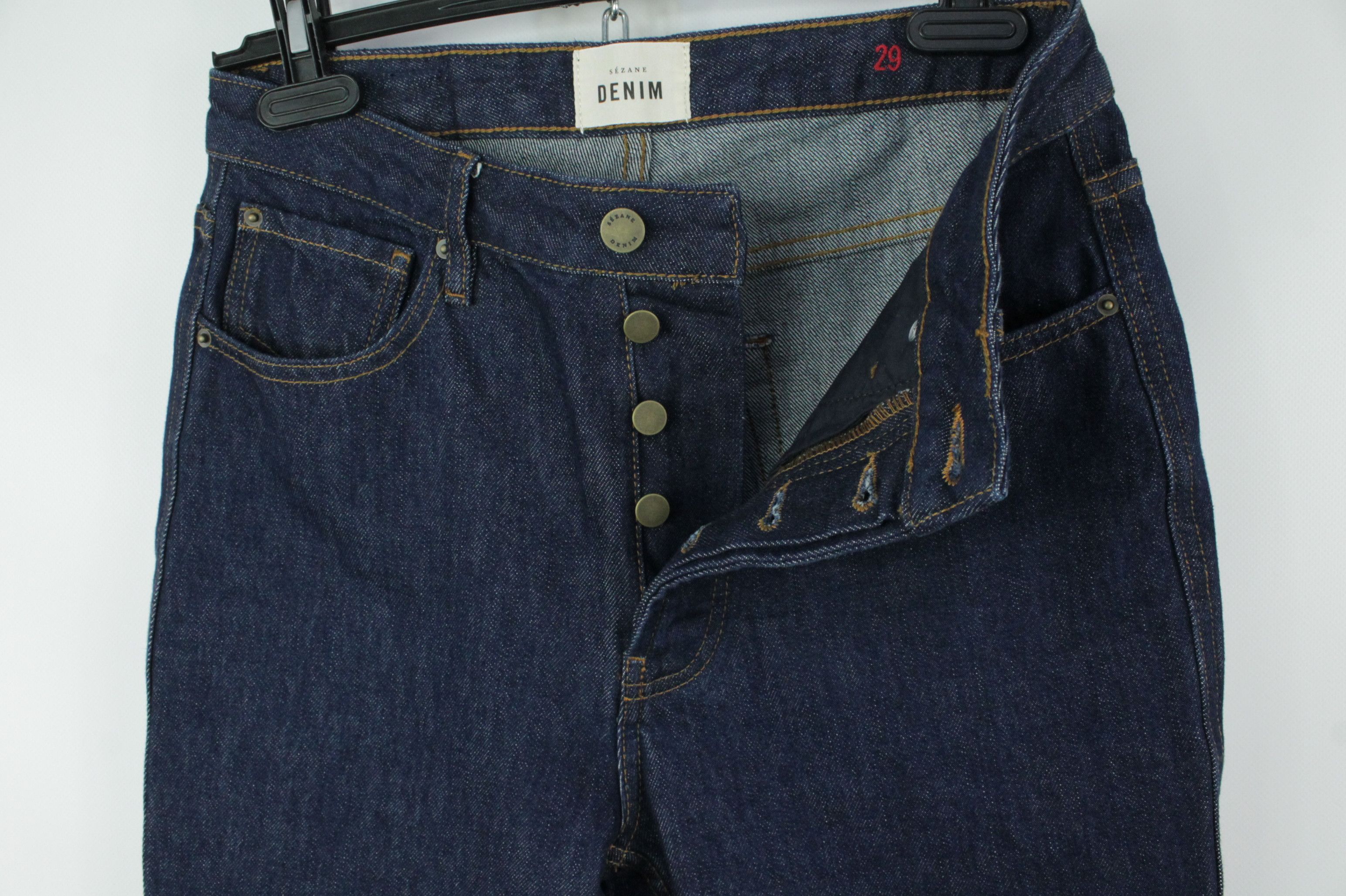 Sezane Sezane Paris Indigo Denim High Waist Brut Sexy Jeans Size 29" - 3 Thumbnail