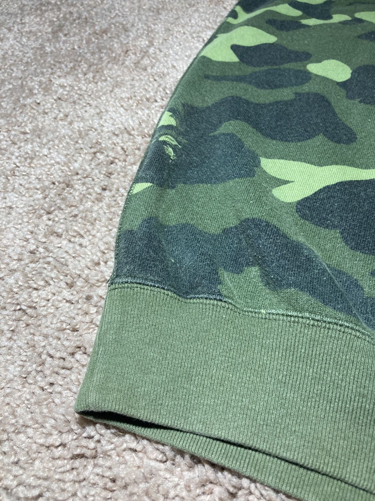 Bape 2008 Bape Swarvoski Crystal Logo Camo Sweater Raglan Size US L / EU 52-54 / 3 - 11 Thumbnail