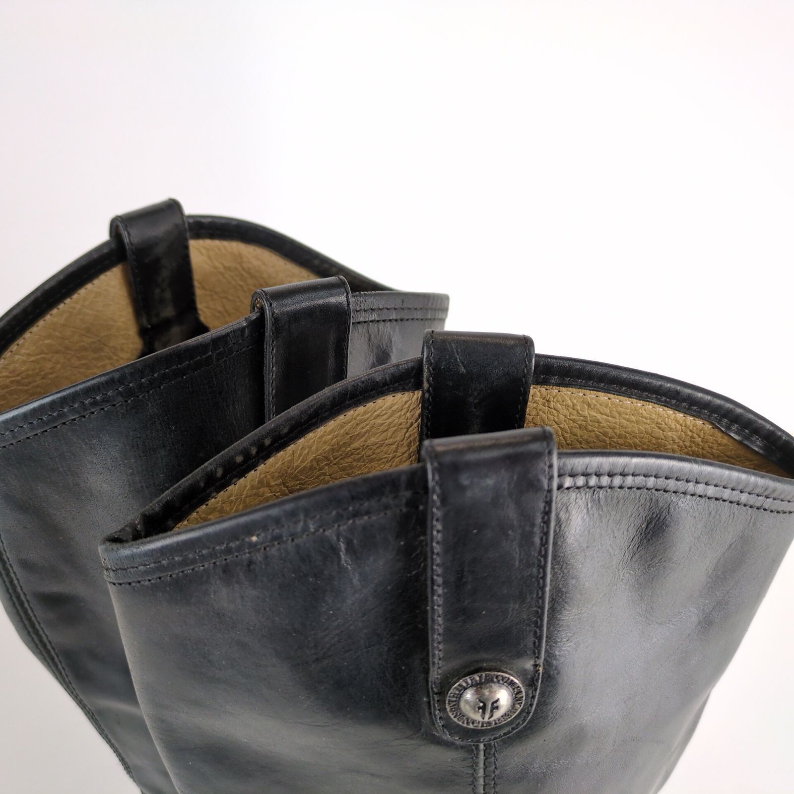 Frye Melissa Button Tall Riding Boots Women's 7.5 Black Leather Size US 7.5 / IT 37.5 - 6 Thumbnail