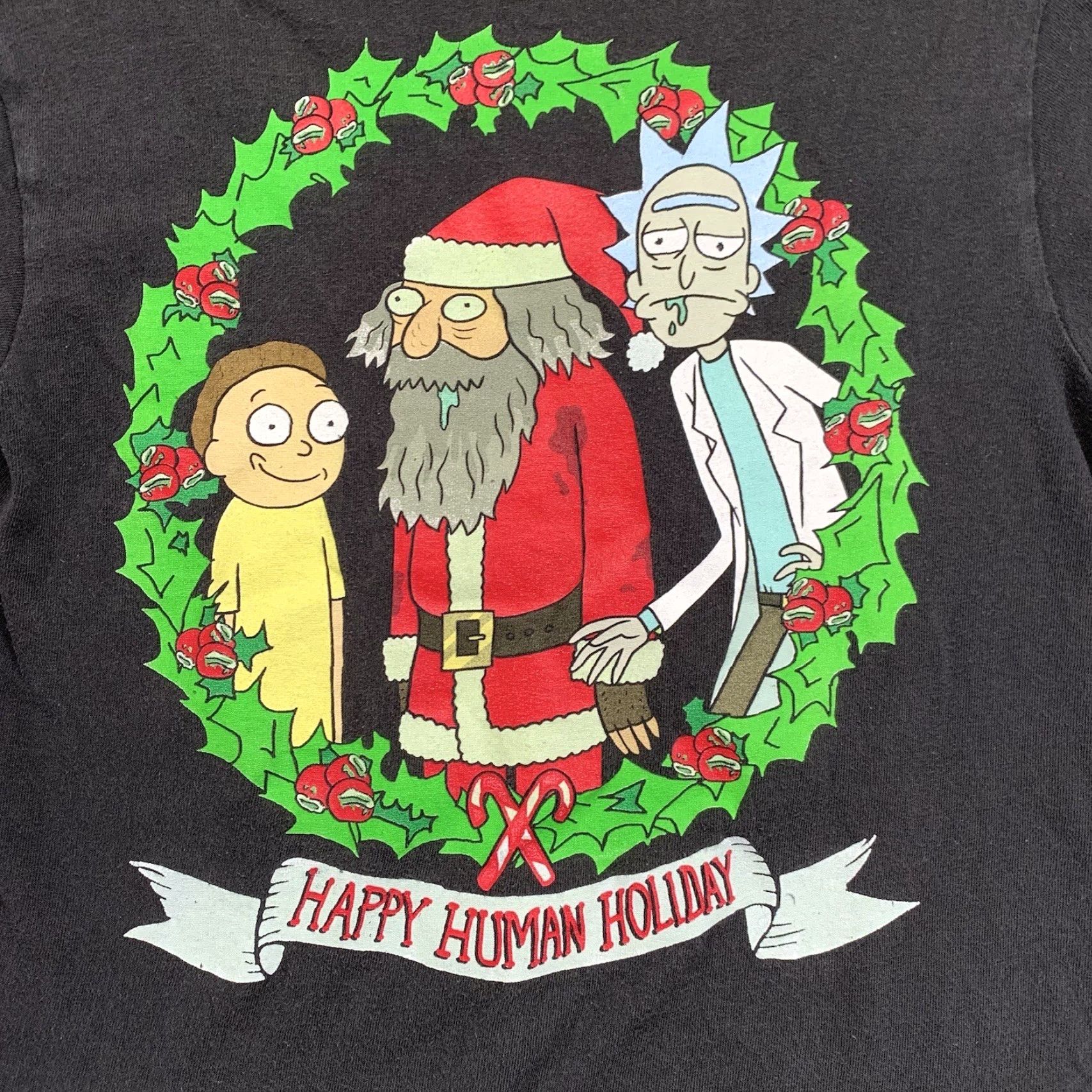 Vintage VINTAGE Rick & Morty T-Shirt Unisex Adults Xmas 2010s Black Short Sleeve Crew Neck Graphic Print Small Size US XS / EU 42 / 0 - 2 Thumbnail