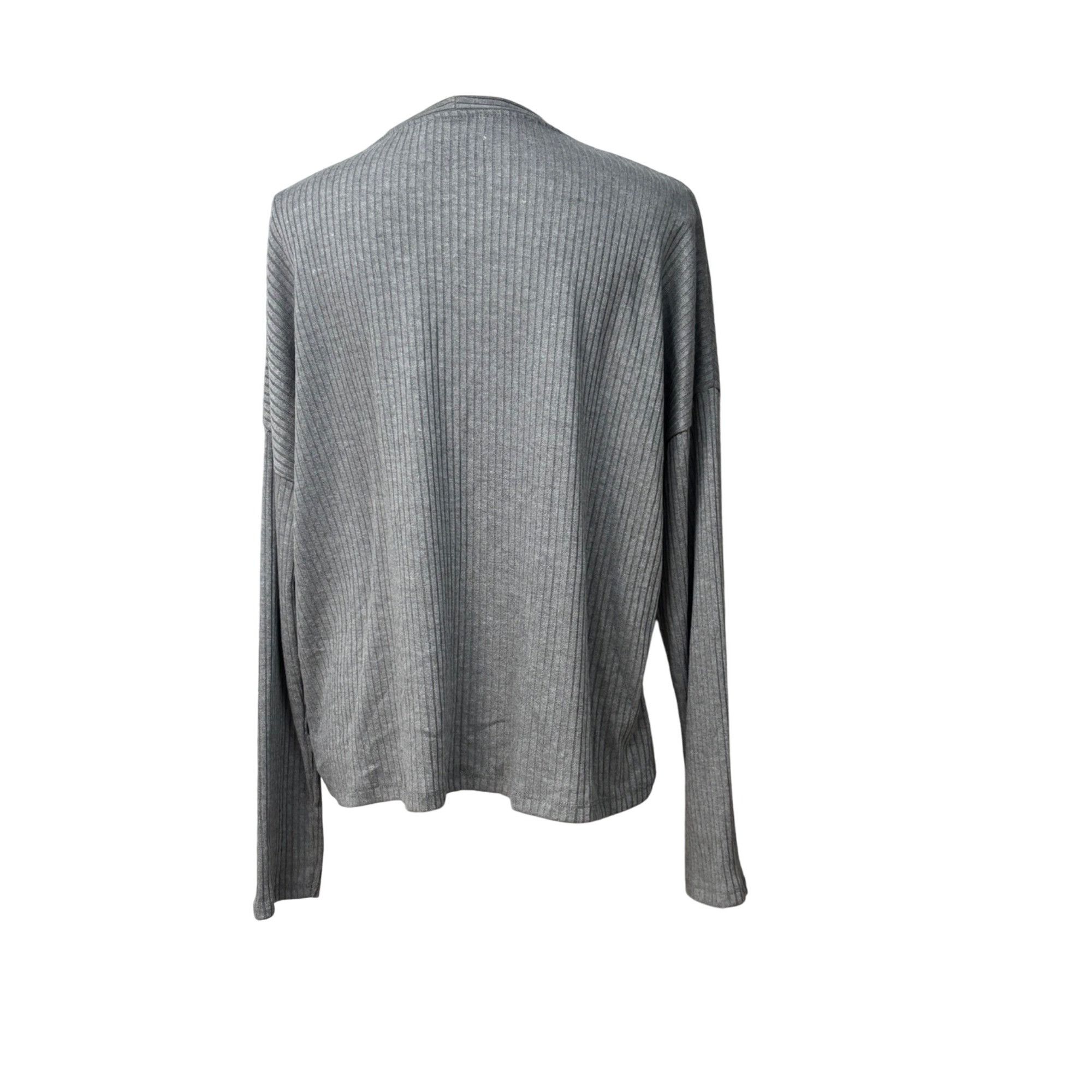 Other Tinsel Long Sleeve V-neck, Button Front Ribbed Cardigan Top Size ONE SIZE - 12 Thumbnail