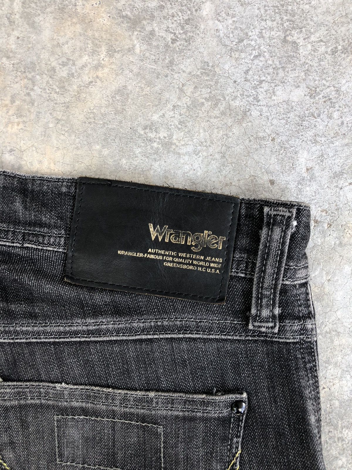 If Six Was Nine Y2k Wrangler Flared Jeans Distressed Jeans Size US 33 - 14 Thumbnail