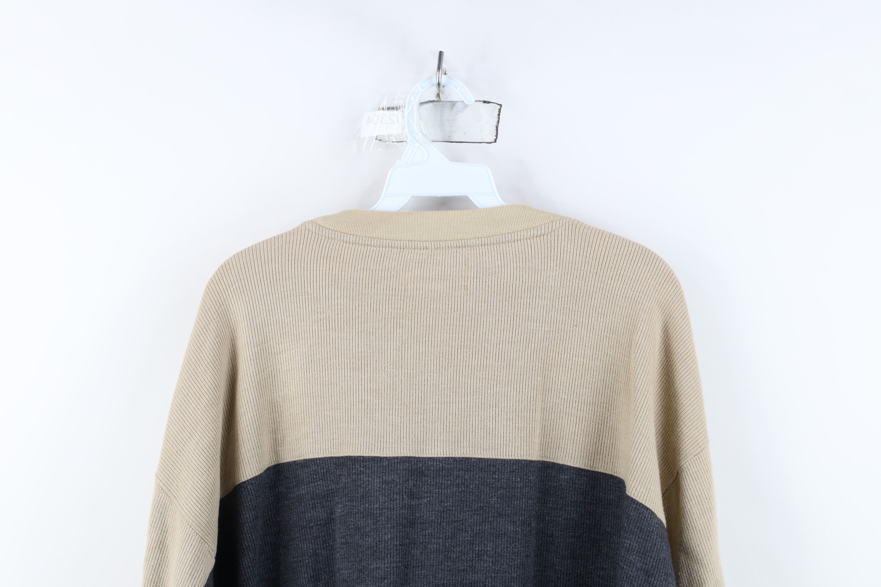 Vintage Vintage 90s Y2K Streetwear Ribbed Knit Long Sleeve T-Shirt Size US XL / EU 56 / 4 - 9 Thumbnail