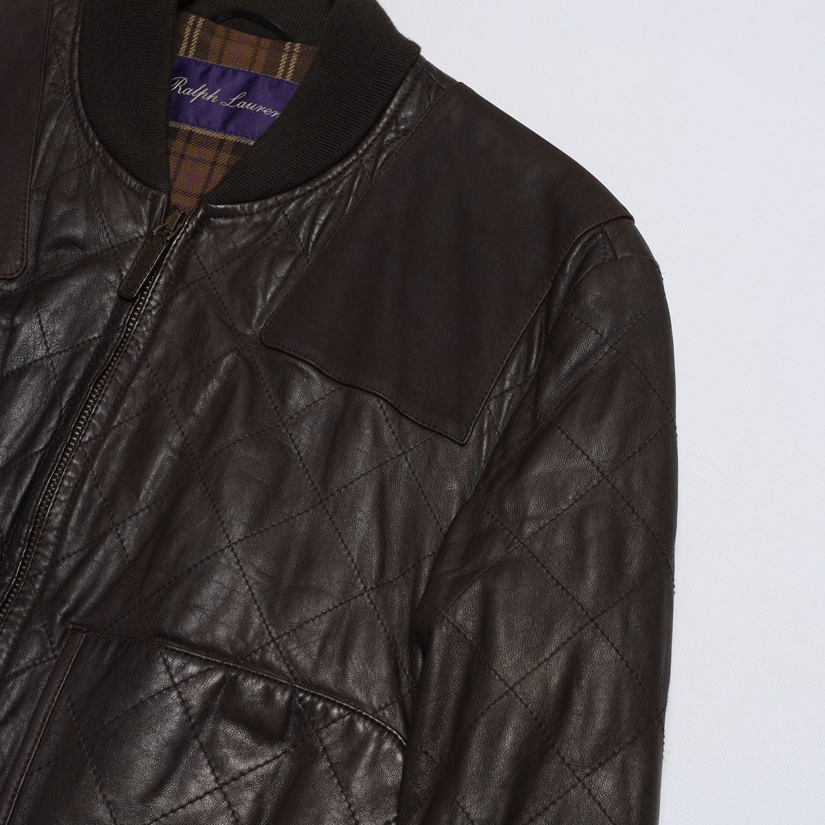 Ralph Lauren Purple Label Ralph Lauren Purple Label Lambskin Leather Bomber Jacket Size US M / EU 48-50 / 2 - 4 Thumbnail