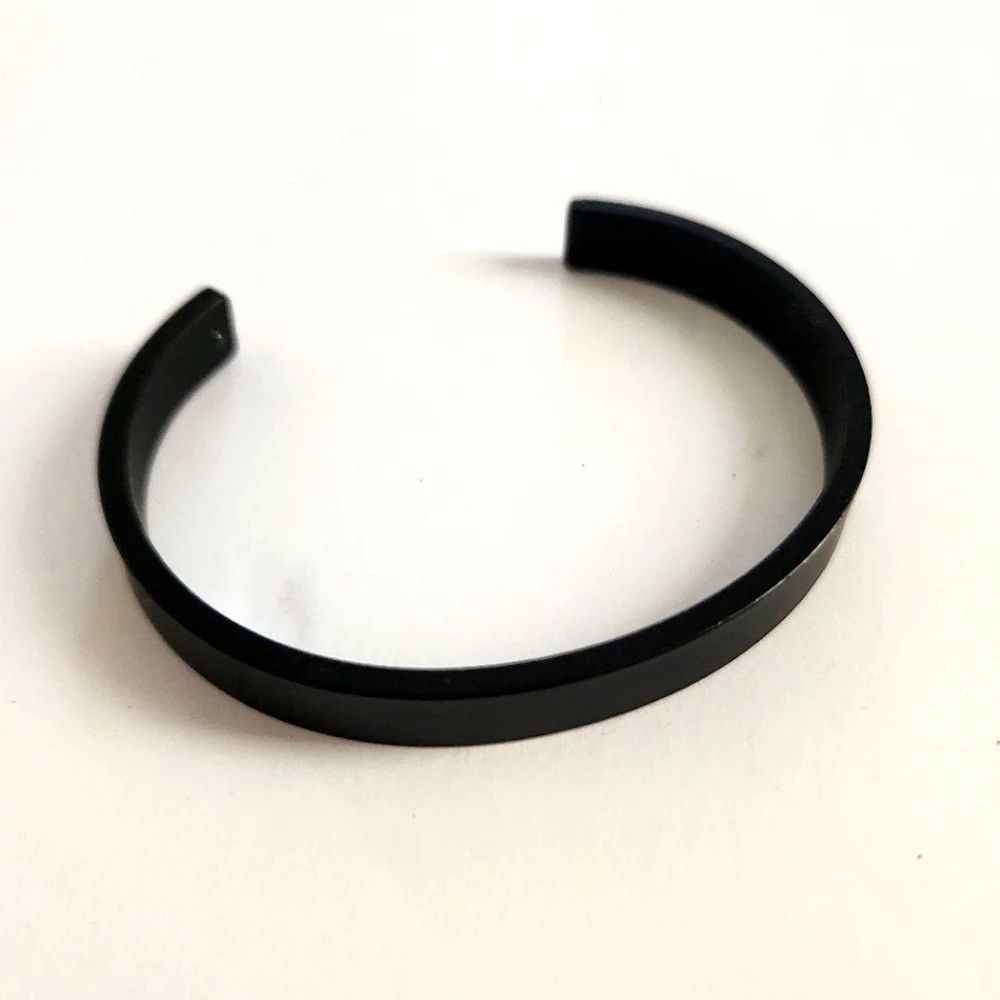 Express × Jewelry NWOT Express, Black Metal Cuff Bracelet Heavyweight Size ONE SIZE - 2 Thumbnail