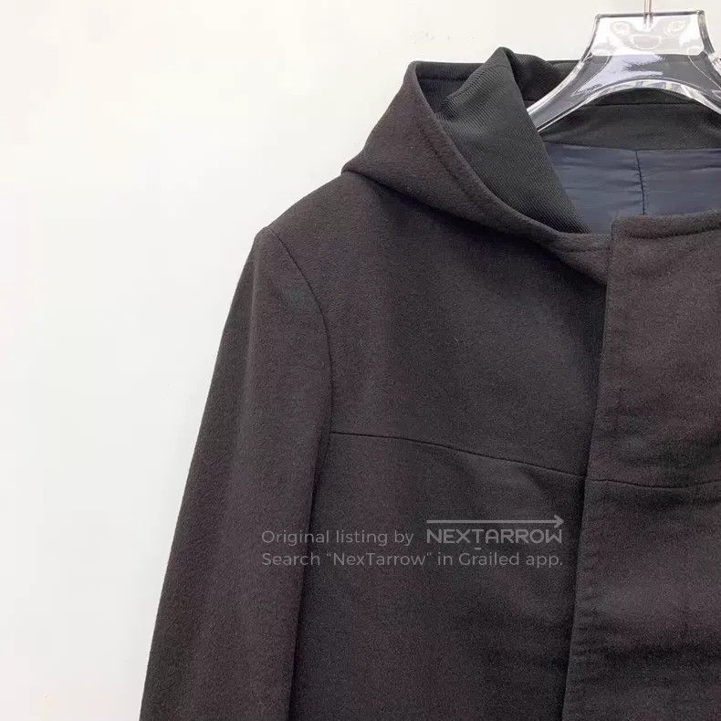 Balenciaga Balenciaga Caramel Wool Hooded Long Sleeve Overcoat Size US L / EU 52-54 / 3 - 3 Thumbnail