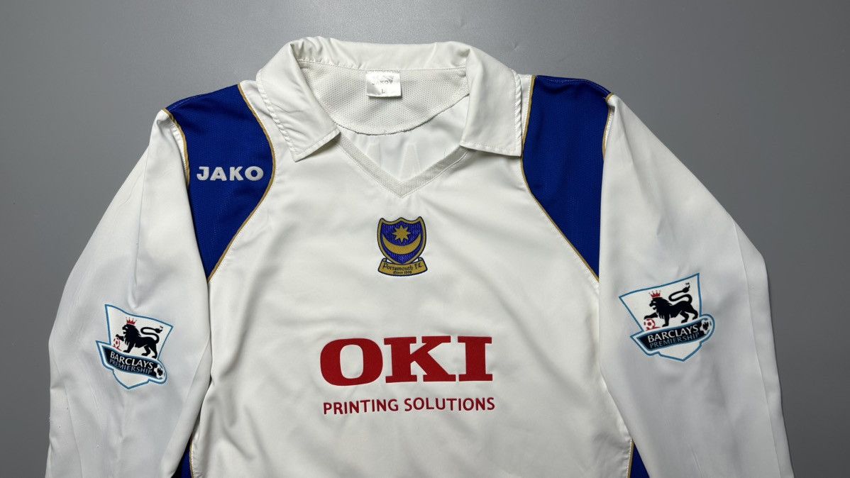 Vintage PORTSMOUTH JAKO 2006/2007 FOOTBALL AWAY JERSEY #27 KANU Size US L / EU 52-54 / 3 - 3 Thumbnail
