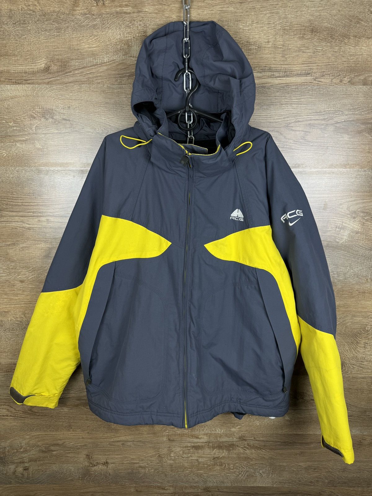 Vintage Rare Blouson AMPLE bombers Anorak K-Way Ski Blanc brodé rose