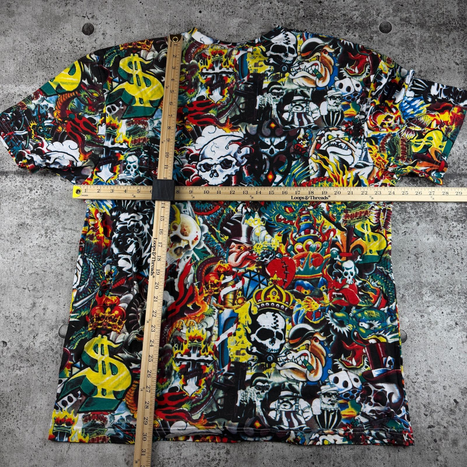 Vintage Vintage Y2K All Over Print Shirt Size XL Gama AOP 24x30 Size US XL / EU 56 / 4 - 6 Thumbnail