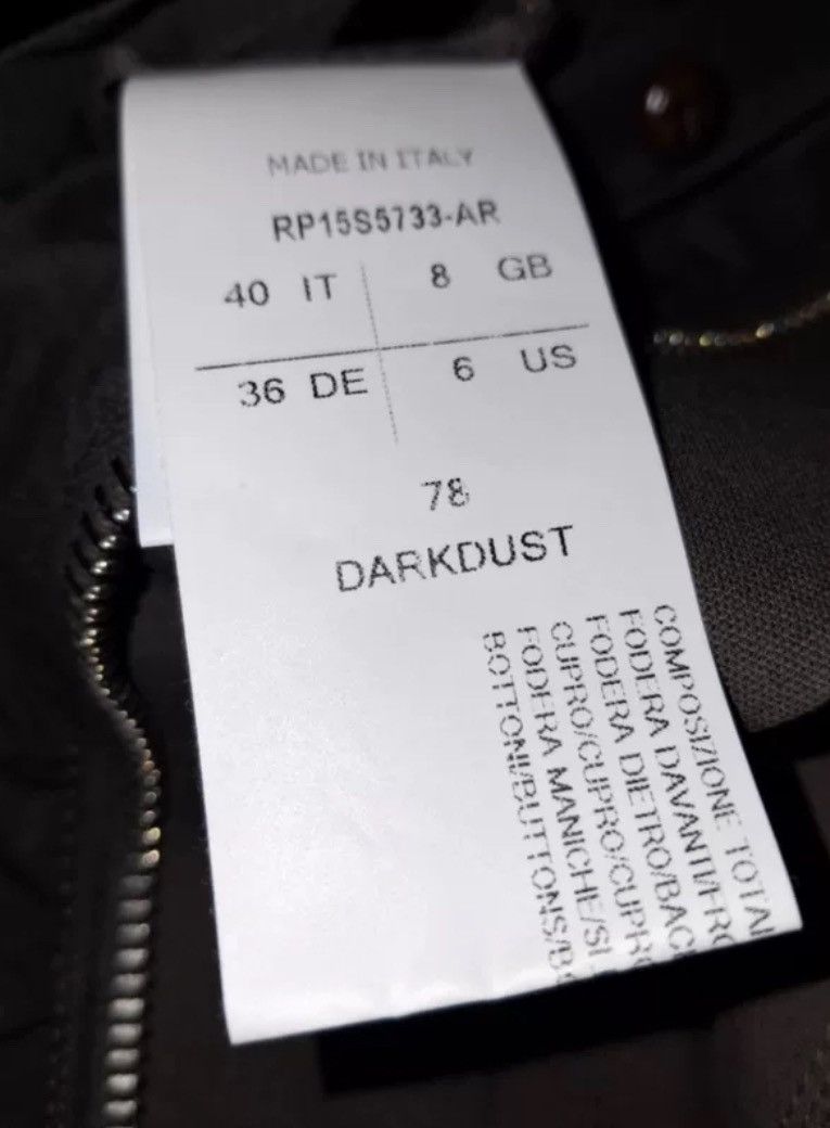 Rick Owens Rick Owens Dust Grey Irregular Tailcoat Motorcycle Jacket Size US S / EU 44-46 / 1 - 7 Thumbnail