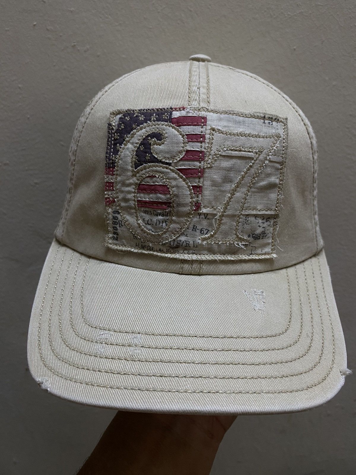 Polo Ralph Lauren Y2K Vintage Polo Jeans Company Beige Cap Size ONE SIZE - 2 Thumbnail