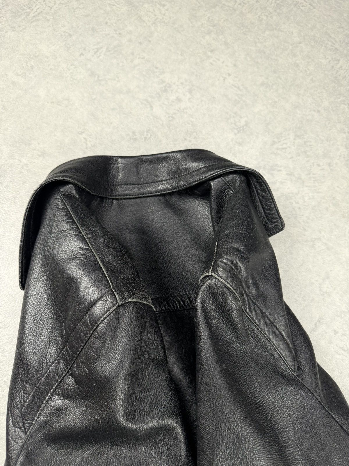 Gianfranco Ferre Vintage Gianfranco Ferre Leather Black Coat Jacket Unisex Size US S / EU 44-46 / 1 - 20 Thumbnail
