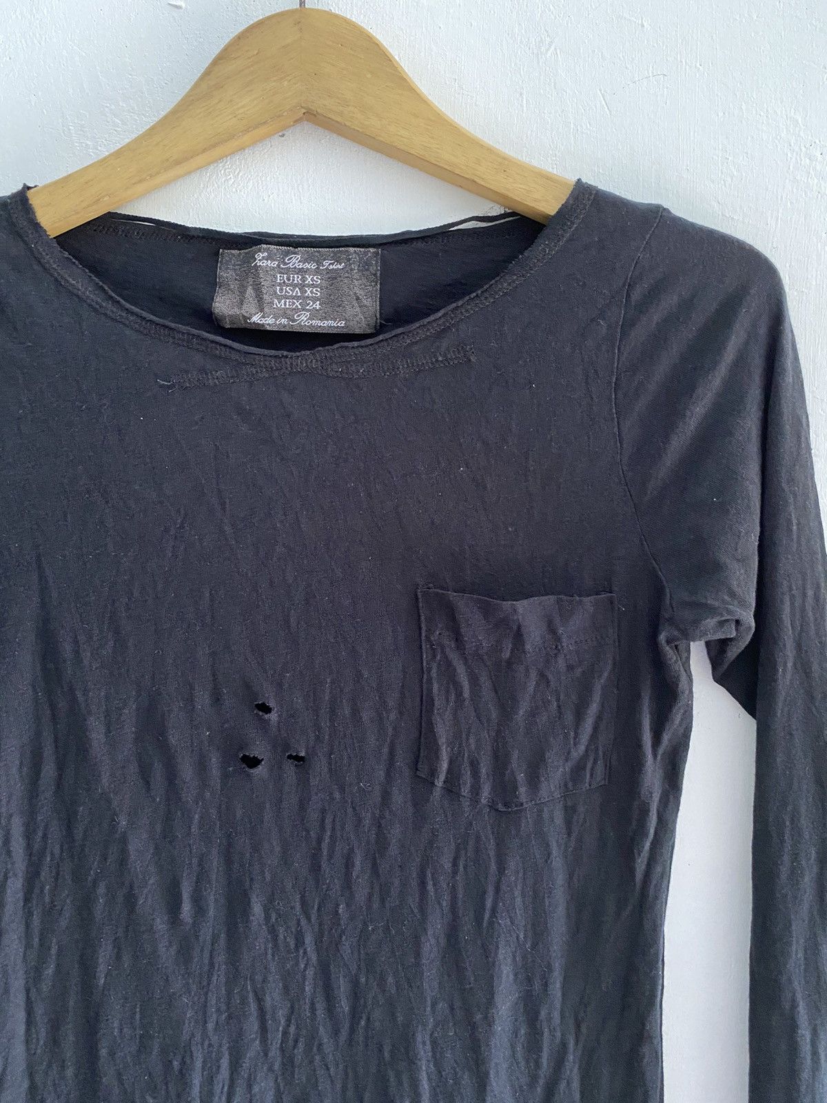 If Six Was Nine × Japanese Brand × Le Grande Bleu (L.G.B.) Vintage zara pocket distressed longsleeve tshirts Size US M / EU 48-50 / 2 - 3 Thumbnail