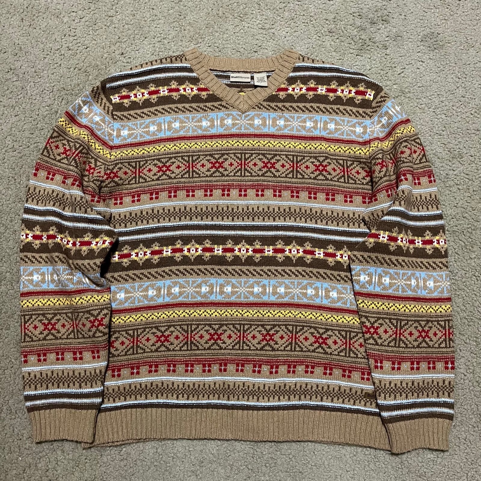 Other Ruff Hewn Colorful Aztec Thick Knit Sweater Large Size US L / EU 52-54 / 3 - 1 Thumbnail