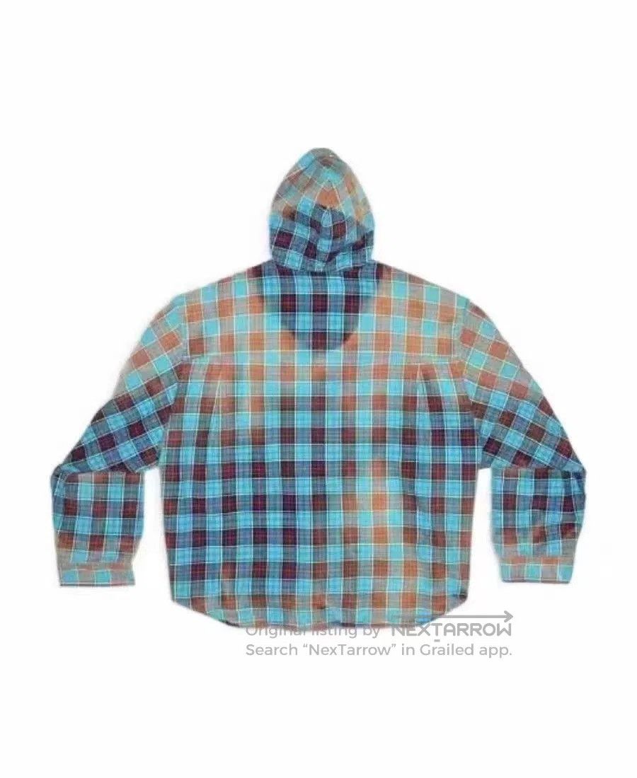 Balenciaga Balenciaga Blue Gradient Checkered Jacket. Size XXS / US 00 / IT 34 - 2 Thumbnail