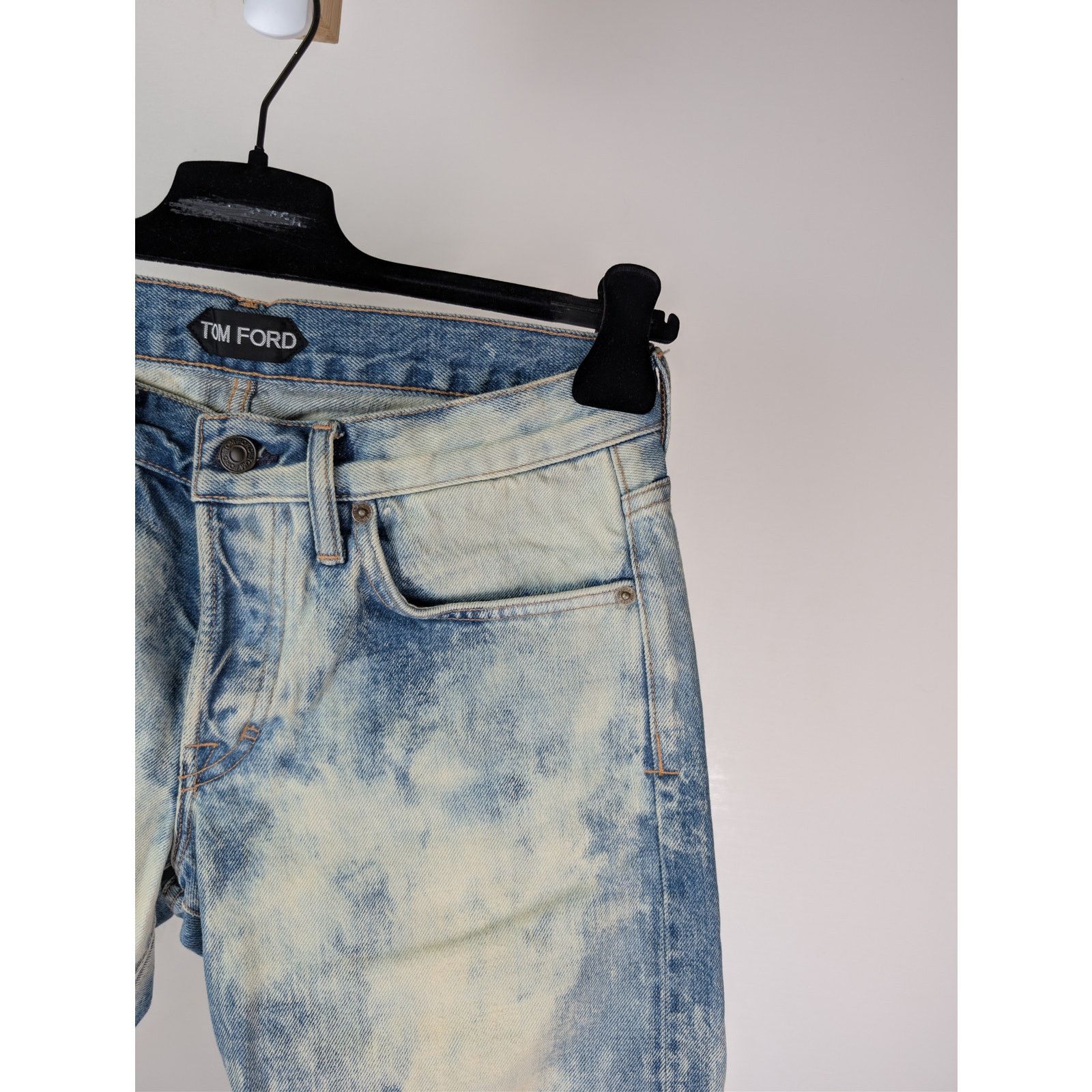 Tom Ford o1rshd1 Slim-Fit Denim Jeans in Pale Bleached Size US 30 / EU 46 - 5 Thumbnail