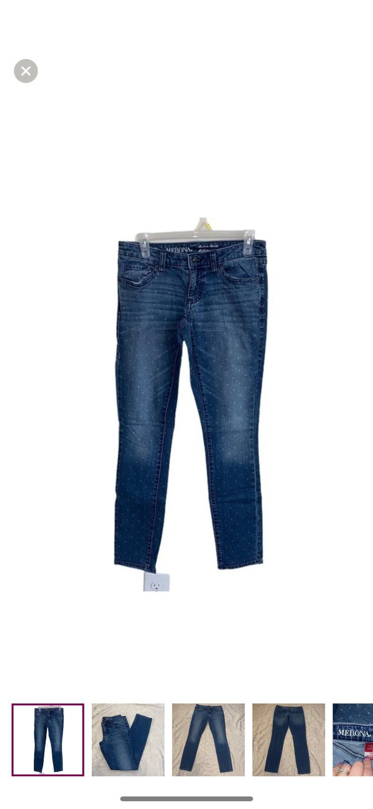 Merona Merona polka dot skinny jeans size 2 Size 26" / US 2 / IT 38 - 1 Thumbnail