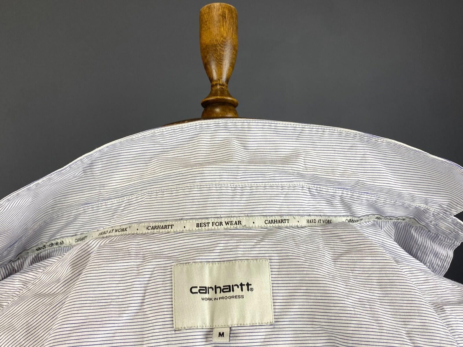Carhartt Carhartt Rag Shirt White Stripe Shirt Size M 15.5 / 39 Size US M / EU 48-50 / 2 - 9 Thumbnail