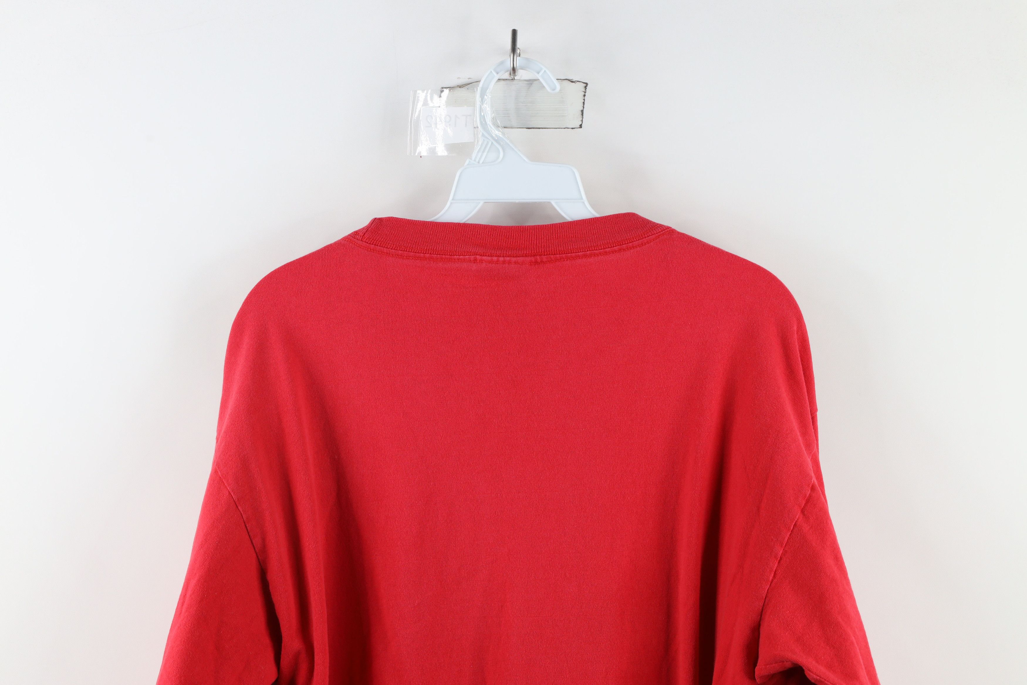 Nike × Vintage Vintage Nike Swoosh Fresno State Long Sleeve T-Shirt Red Size US M / EU 48-50 / 2 - 12 Thumbnail