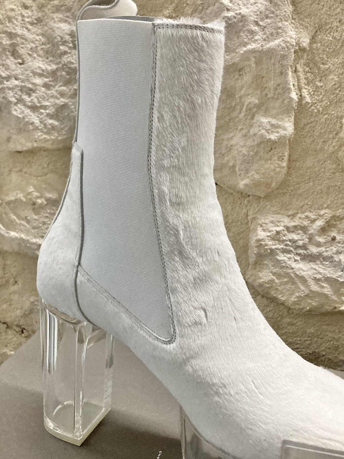 Rick Owens NEVER WORN/ Rick Owens Chalk White Grill Kiss Boots Size US 9 / EU 42 - 4 Thumbnail