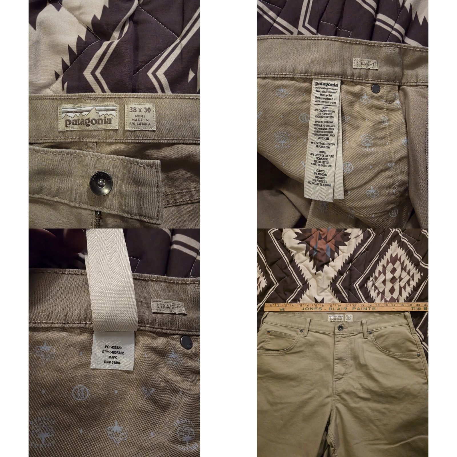 Patagonia Patagonia Pants Khaki Straight Leg 38x30 Men Regular EUC Tweed? Size US 38 / EU 54 - 8 Thumbnail