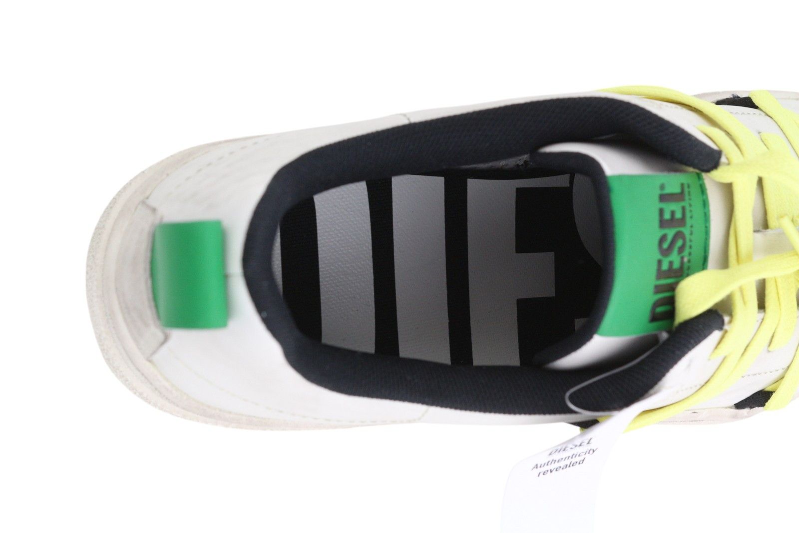 Diesel S-SHIKA LACEUP EU42.5 White Leather Low Top Logo 40833 Size US 9.5 / EU 42-43 - 10 Thumbnail