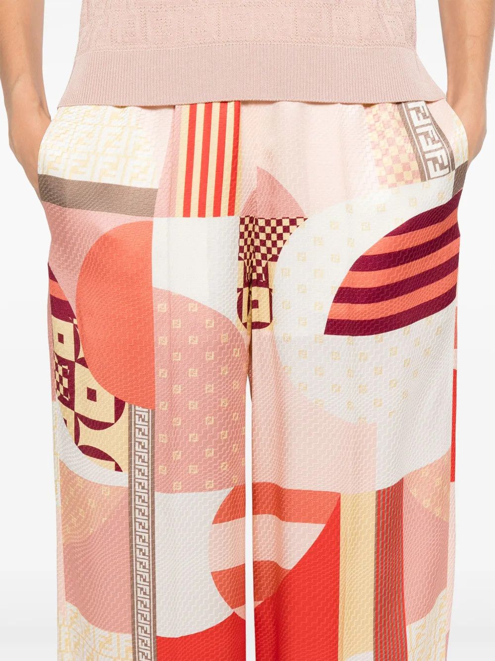 Fendi o1s1wg110426 Trousers in Multicolor Size 30" / US 8 / IT 44 - 4 Thumbnail