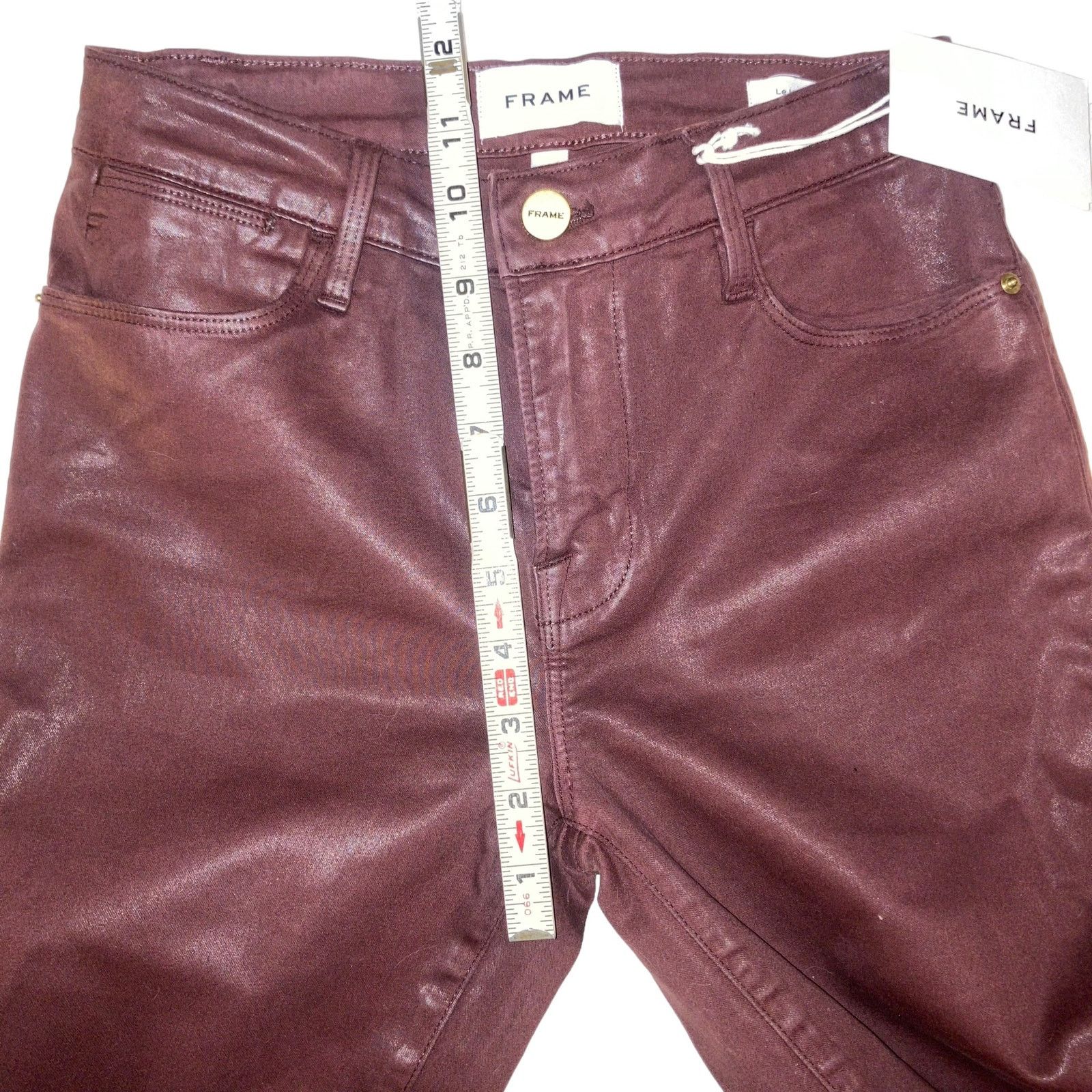 Frame NWT Frame Red Le High Skinny High Rise Coated Jeans-size 25 Size 25" / US 0 / IT 36 - 8 Thumbnail