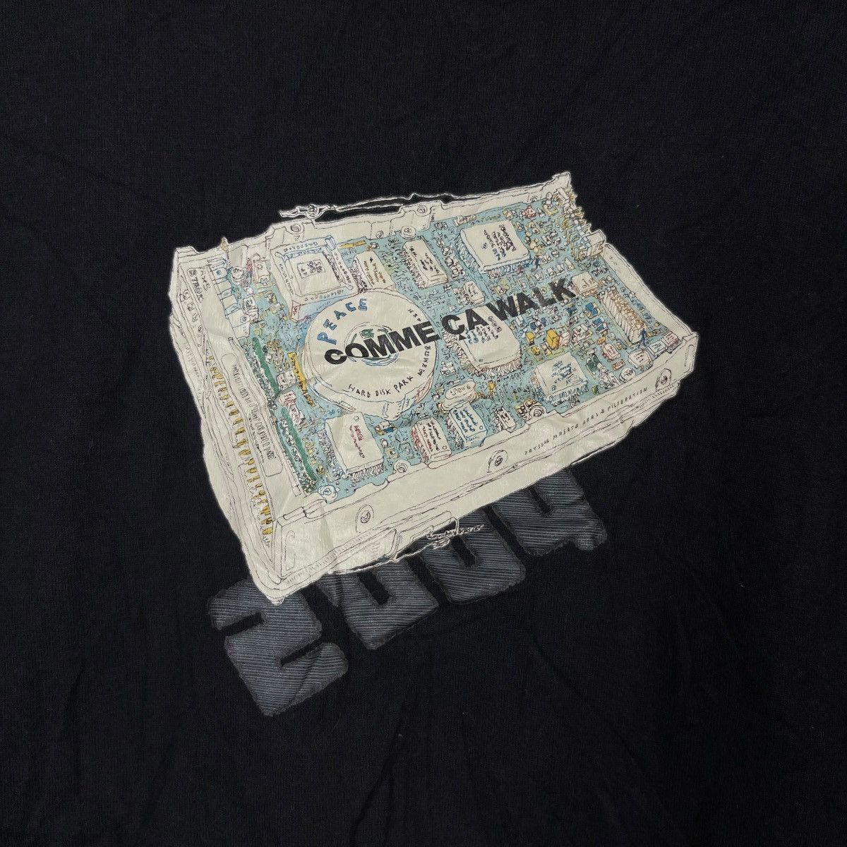 Comme Ca Ism COMME ÇA WALK GRAPHIC T SHIRT JAPANESE DESIGNER Size US M / EU 48-50 / 2 - 5 Thumbnail