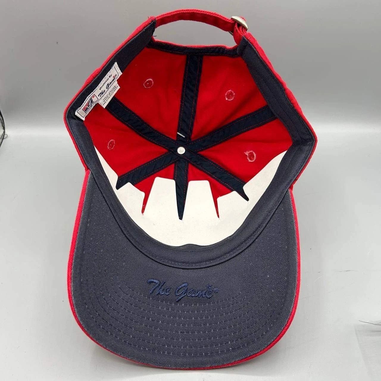 The Game Ole Miss Rebels NCAA Hat Men Red Blue Strap Back Cotton Size ONE SIZE - 2 Thumbnail