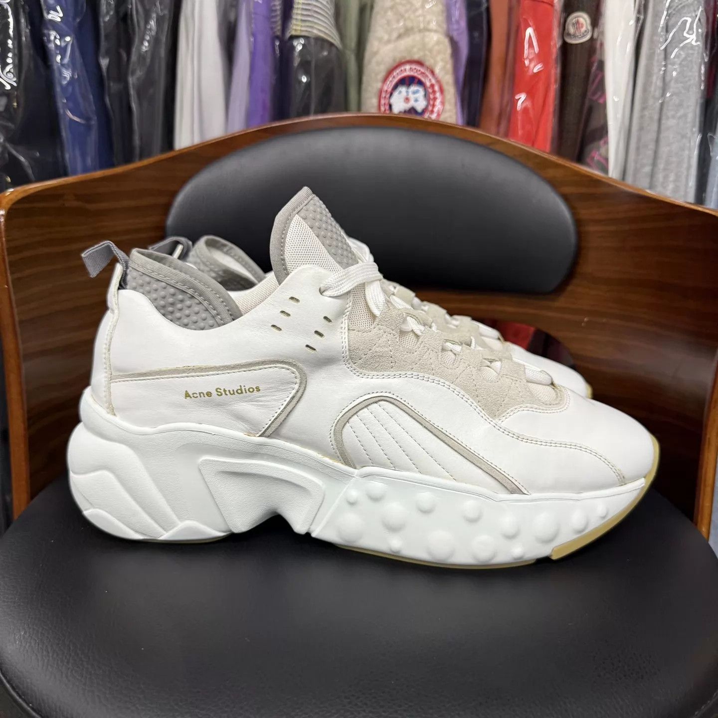 Acne Studios Acne Studios White Low-Top Dad Sneakers Size 43 Like New Size US 10 / EU 43 - 4 Thumbnail