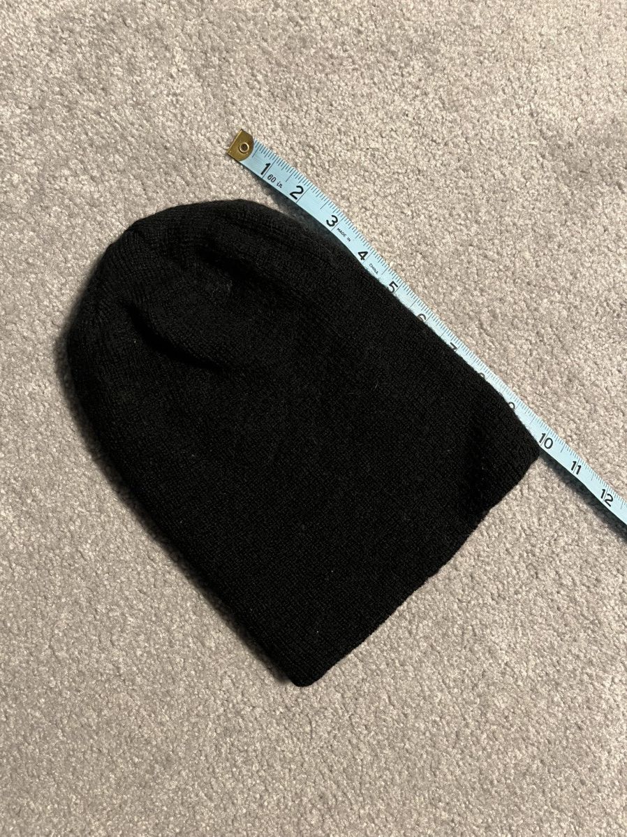 Vintage Vintage 1980s US Army Watch Wool Knit Cap Beanie Black Blank Size ONE SIZE - 5 Thumbnail