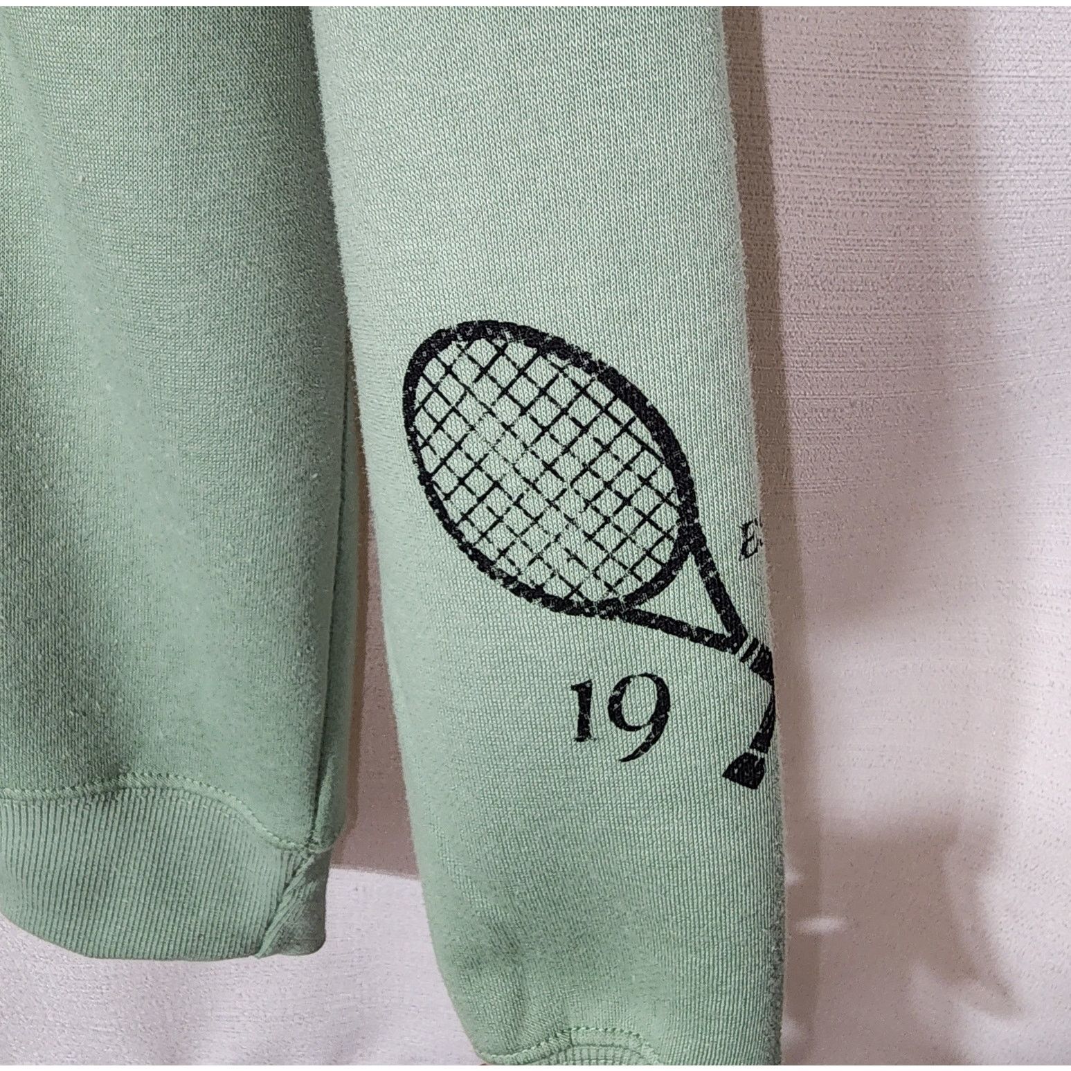 Disney Mickey mouse tennis green sweatshirt men's Medium NWT Size M / US 6-8 / IT 42-44 - 7 Thumbnail