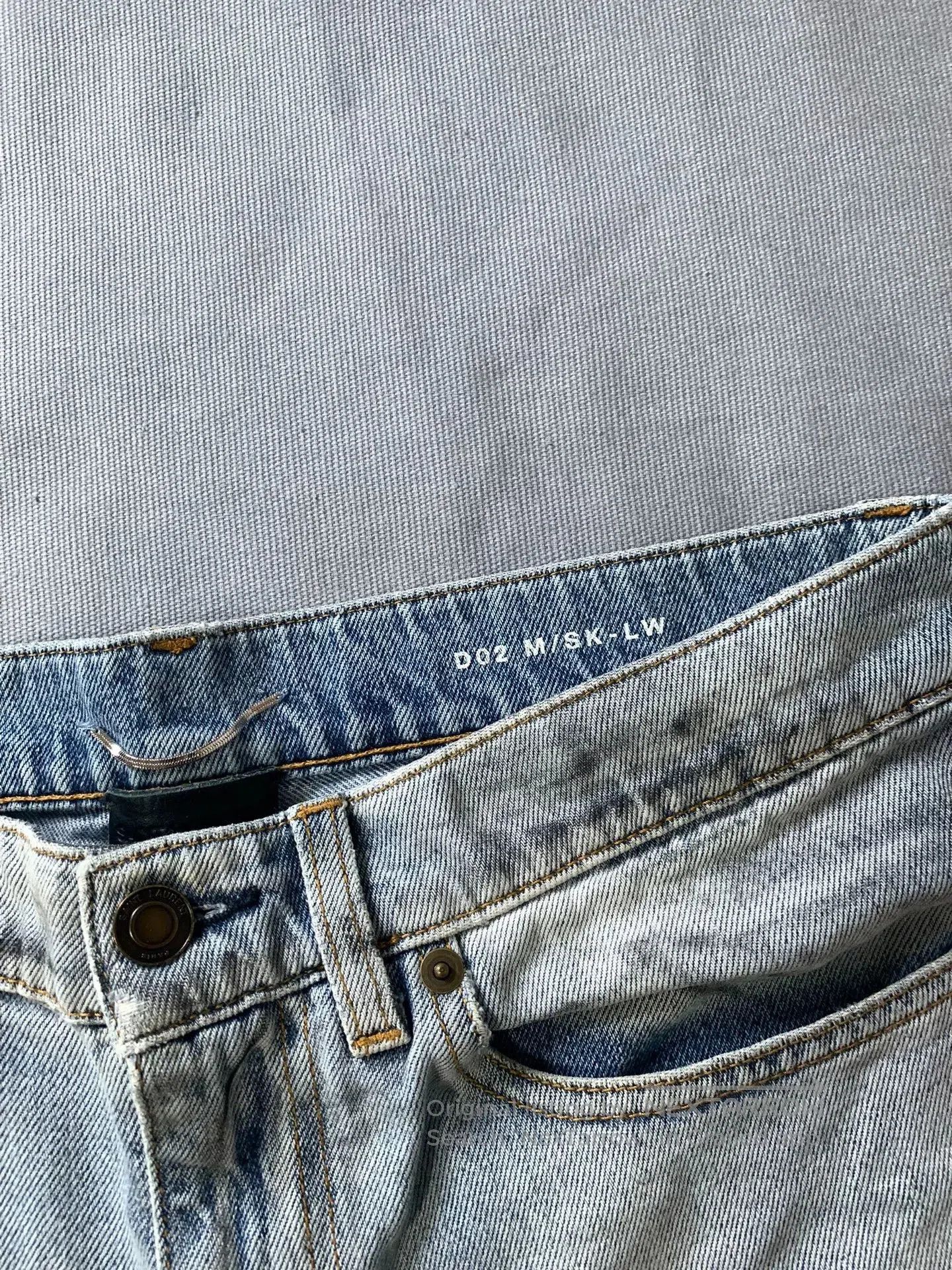 Saint Laurent Paris Saint Laurent SLP D02 Distressed Jeans. Size US 30 / EU 46 - 1 Thumbnail