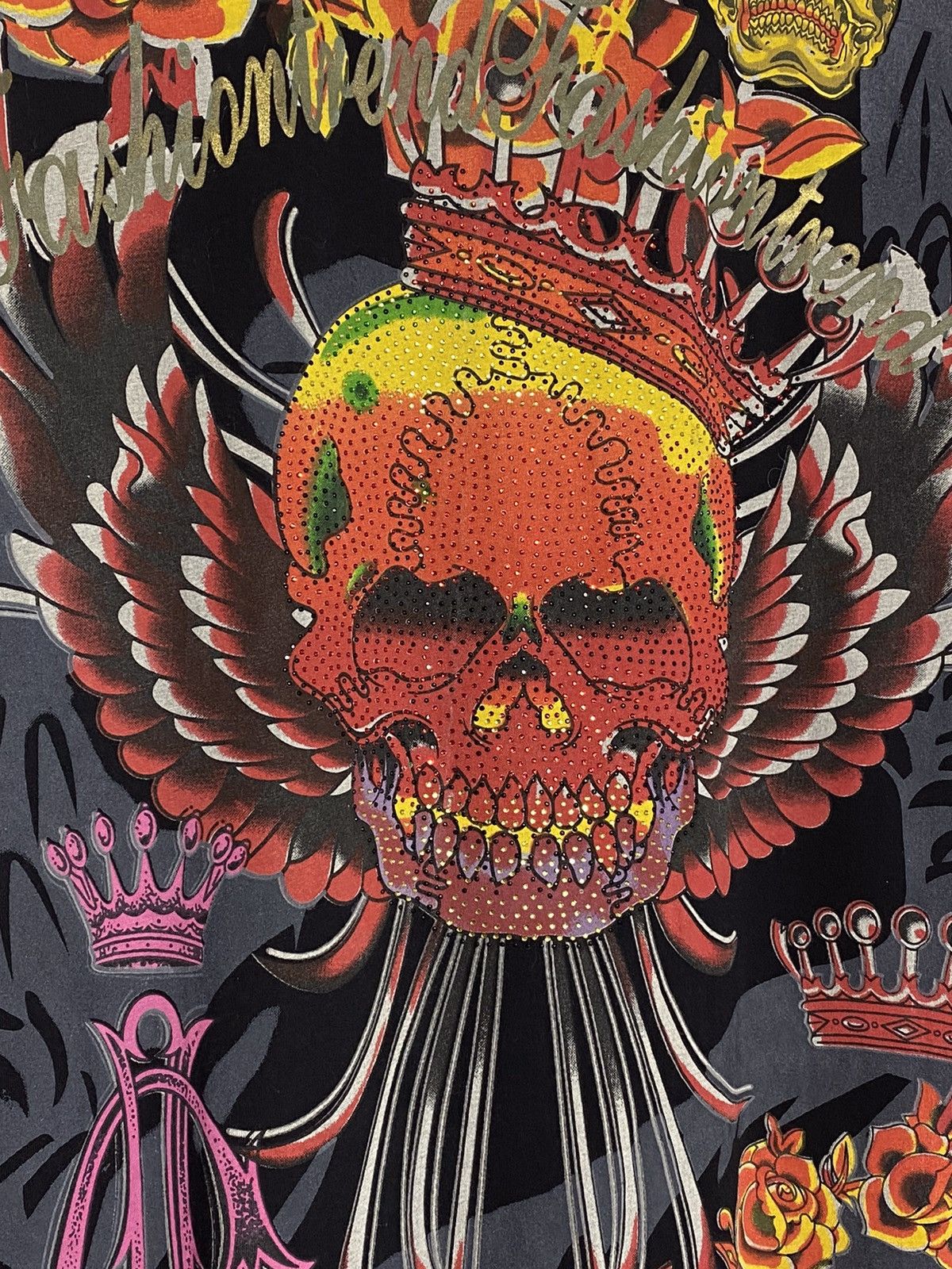Japanese Brand × Vintage Vintage Y2k Ed Hardy Christian Audigier style t-shirt Size US M / EU 48-50 / 2 - 5 Thumbnail
