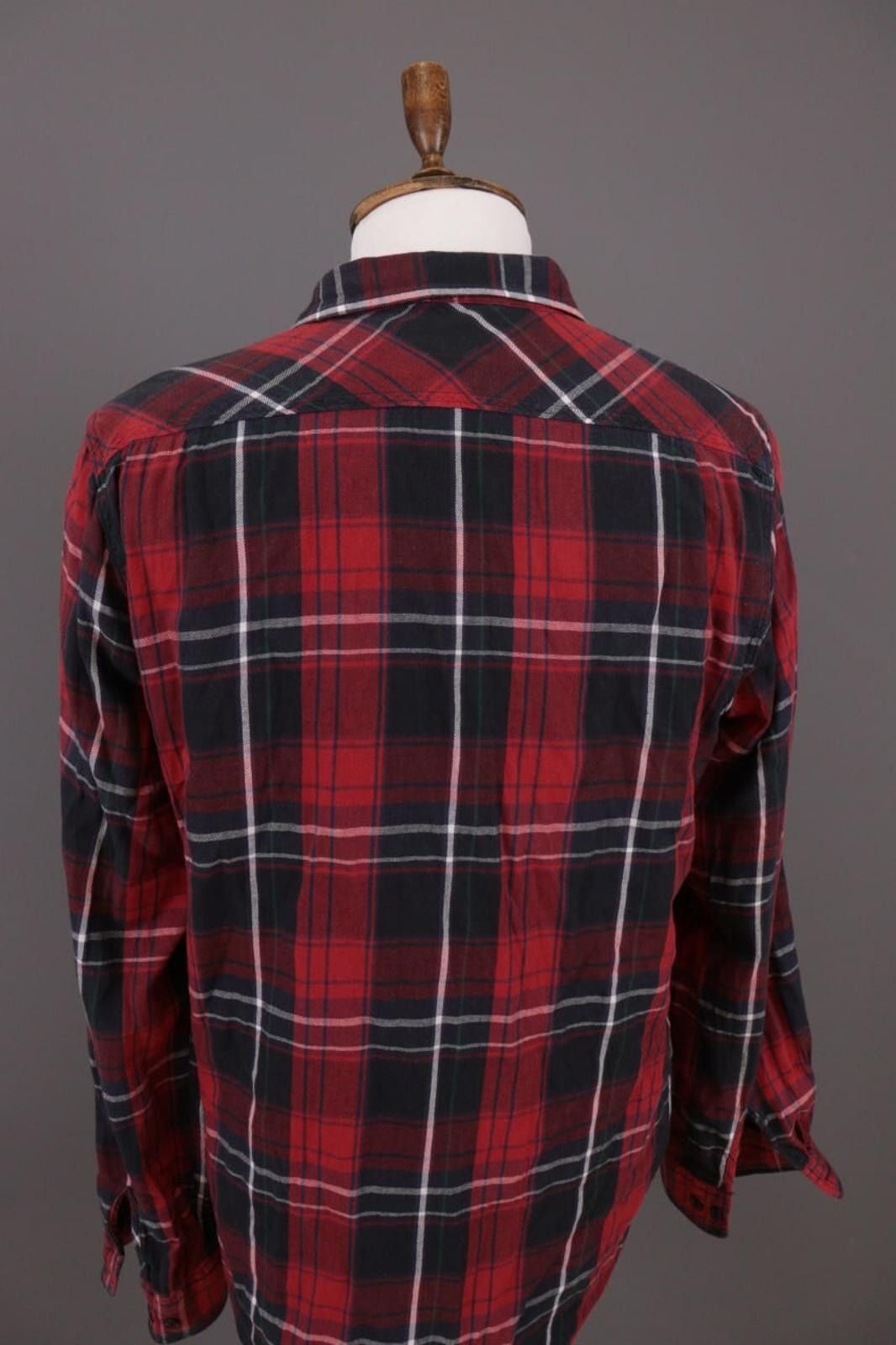 Denim & Supply Ralph Lauren Denim & Supply Ralph Lauren Red Flannel Overshirt Shirt Sz L Size US L / EU 52-54 / 3 - 12 Thumbnail