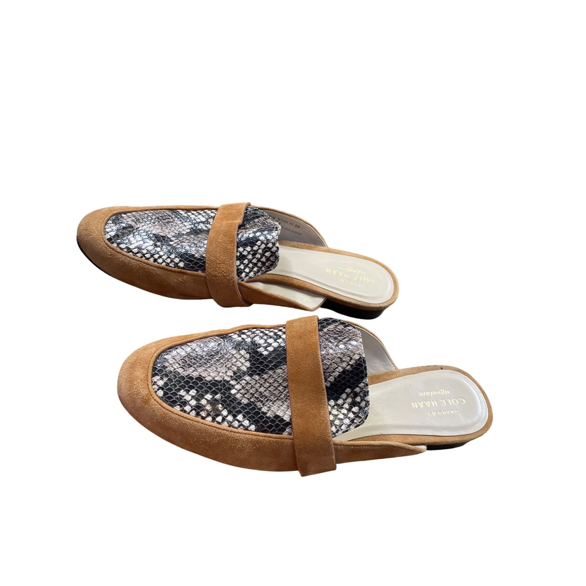 Cole Haan Cole Haan Womens Brown Leather Snake Print sandals Size 8B S Size US 8 / IT 38 - 3 Thumbnail