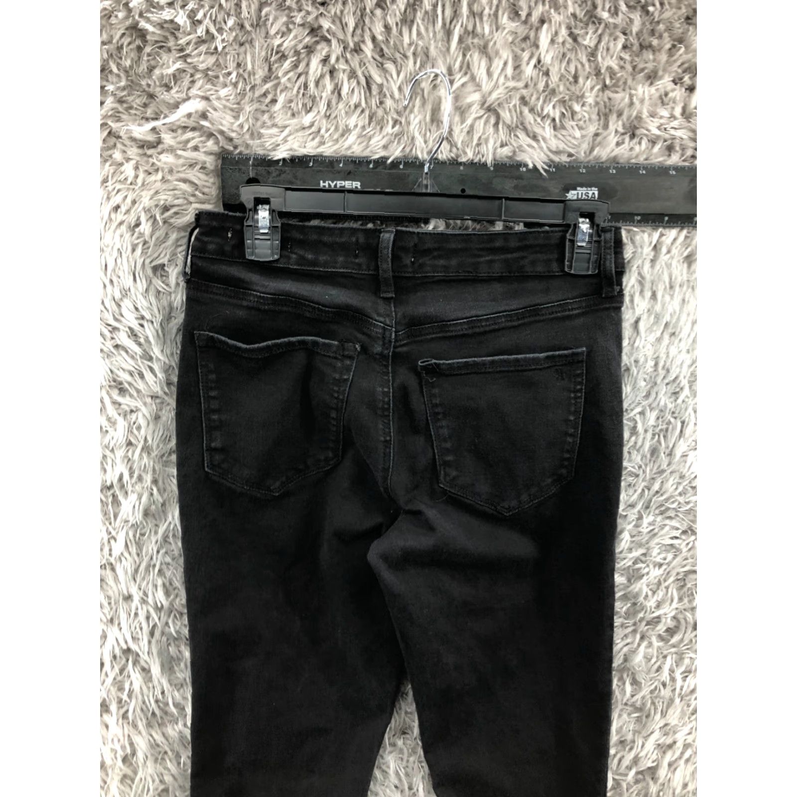 Jessica Simpson Jessica Simpson Jeans Women's High Rise Skinny Dark Wash Black Size 4 Size 27" / US 4 / IT 40 - 6 Thumbnail