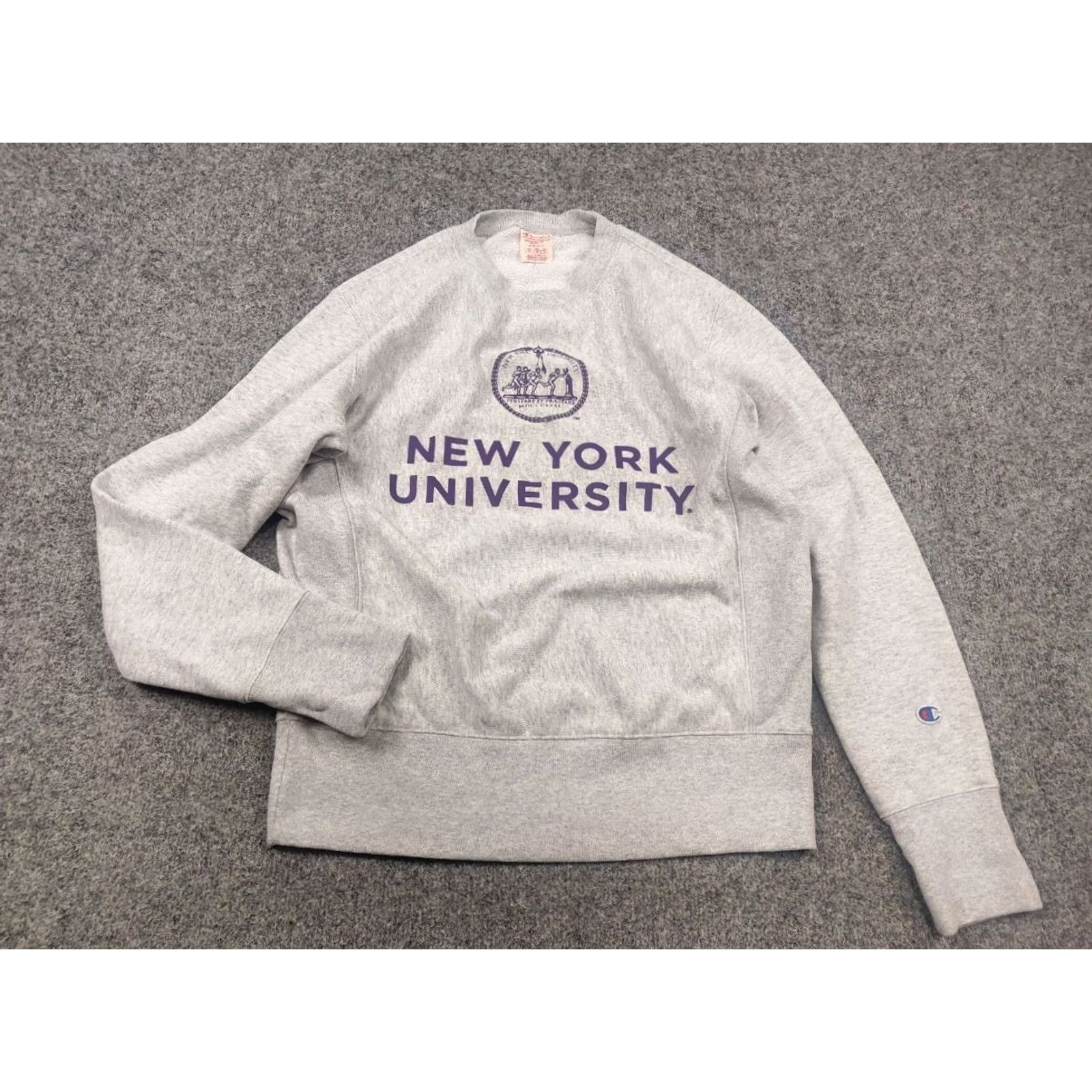 Champion Vintage Champion Reverse Weave New York University College Crewneck Sweatshirt Sweatshirt Men S Gray Logo University/College Size US S / EU 44-46 / 1 - 5 Thumbnail
