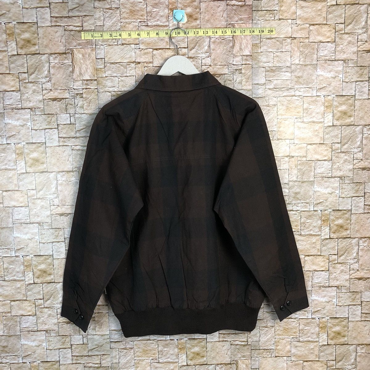 Woolrich Woolen Mills Wool Rich Dark Brown checkered vintage sweatwr jacket #A229 Size US M / EU 48-50 / 2 - 12 Thumbnail