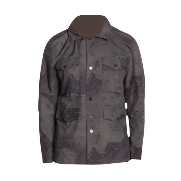 7 For All Mankind 7 For All Mankind Mens Gray Camo Hooded Button Front Light A Size US L / EU 52-54 / 3 - 7 Thumbnail