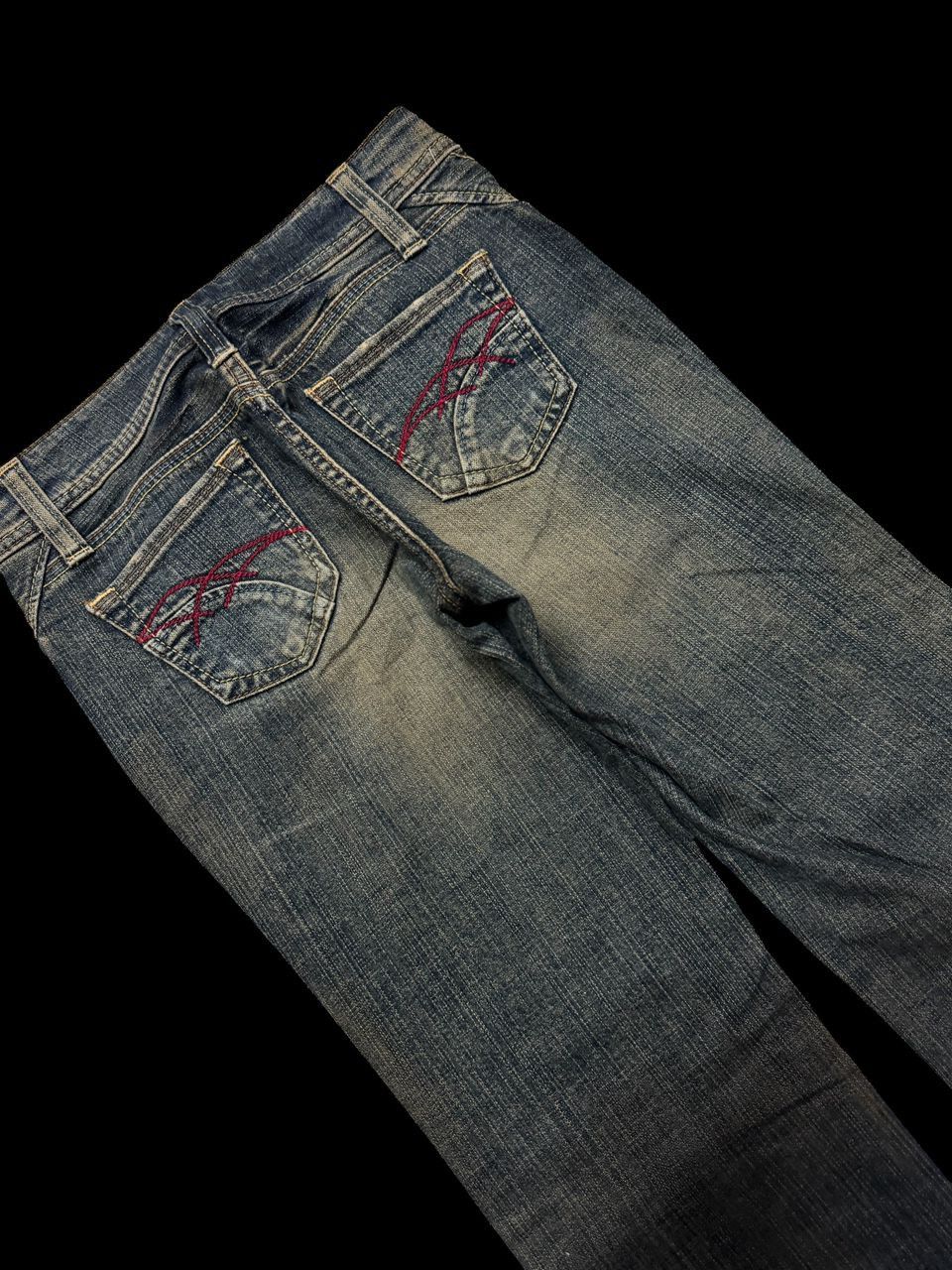 Tornado Mart FLARED Vintage 90s Japanese Sick Mudwash Distressed Bootcut Size US 27 - 14 Thumbnail